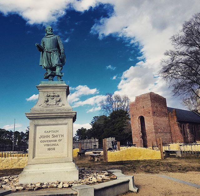 John Smith statue at Jamestown
